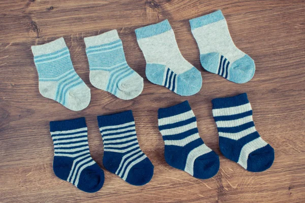 Calcetines Para Bebé Recién Nacido Concepto Esperar Para Los Niños —  Fotos de Stock