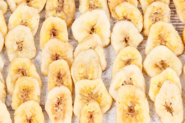 Pico Batatas Fritas Caseiras Banana Para Lanche Sobremesa — Fotografia de Stock