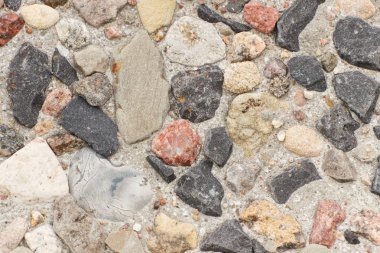 Birçok taş, yüzey ve doku arka plan olarak closeup