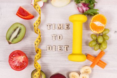 Nadil, santimetre ve besleyici gıda kaynağı doğal vitaminler, sağlıklı beslenme ve zayıflama kavramı olarak