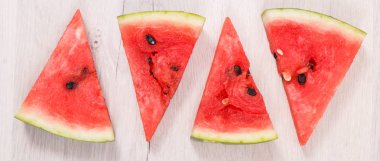 Dilim karpuz, sağlıklı lezzetli tatlı kavramı