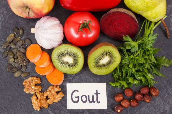 En iyi sağlıklı gıda gut iltihabı ve böbrek sağlığı için tedavi etmek — Stok fotoğraf