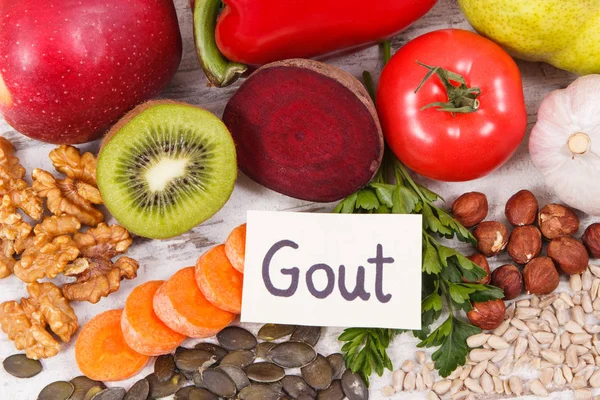 Vitamin ve mineral içeren sağlıklı besleyici beslenme. Gut ve böbrek sağlığı için en iyi gıda — Stok fotoğraf