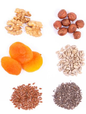 Besleyici gıda içeren demir, asitler, vitaminler, mineraller ve lif, sağlıklı beslenme