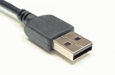 Cihazlar için fişli elektrik kablosu. Beyaz arka plan