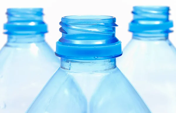 Used plastic bottles of mineral water. Environmental protection concept — Stock Photo, Image
