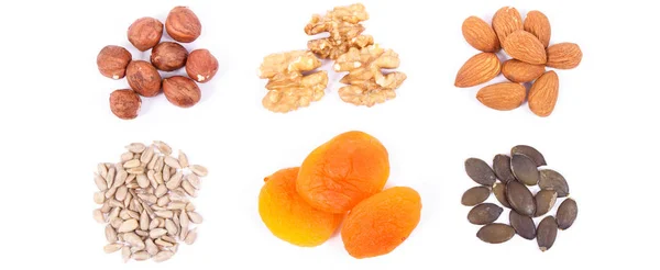 Alimentos saudáveis contendo ferro, vitaminas, minerais e fibras alimentares, alimentação nutritiva — Fotografia de Stock