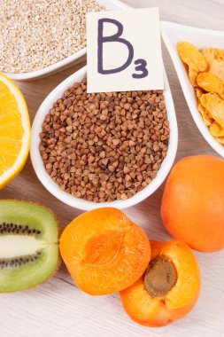 Kaynak mineraller, B3 vitamini ve diyet lifi olarak sağlıklı besleyici gıda