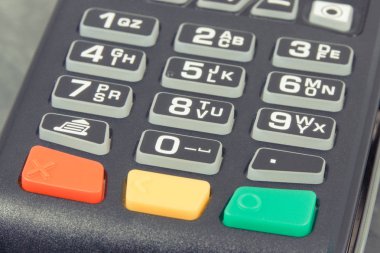 Nakitsiz ödeme için ödeme terminal, inanç oyun kağıdı okuyucu