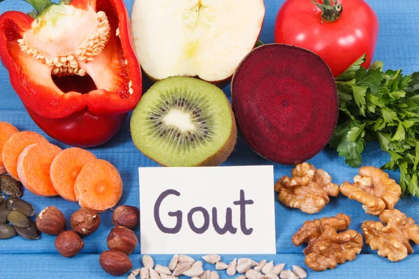 Gıda gut iltihabı ve böbrek sağlığı için tedavi etmek. Sağlıklı yaşam tarzı — Stok fotoğraf