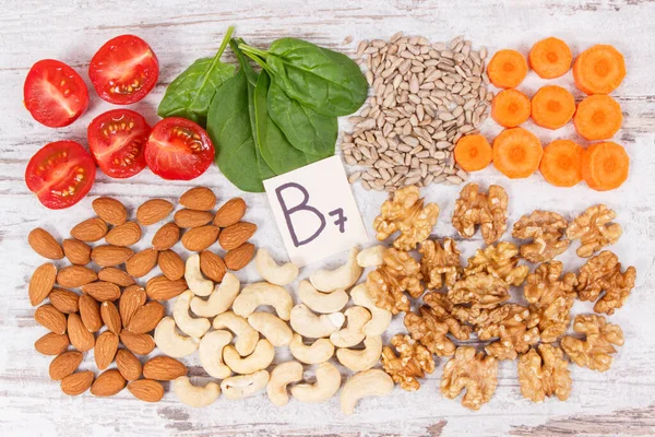 Nutriční Různé Složky Obsahující Vitamín Vláknina Přírodní Minerály Zdravá Výživa — Stock fotografie