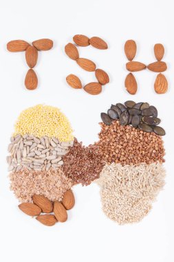 Yazıt TSH ve tiroid şekli doğal malzemelerden yapılmış. Vitamin ve mineral içeren sağlıklı tiroit için en iyi besin.