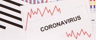 Coronavirüs 'ün neden olduğu finansal krizi gösteren grafikler. Covid-19. Sars-CoV-2. 2019-nCoV