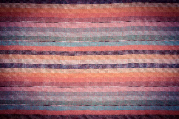 Vintage Photo Colorful Striped Shawl Scarf Background Texture Multicolored Fabric — Stock Photo, Image