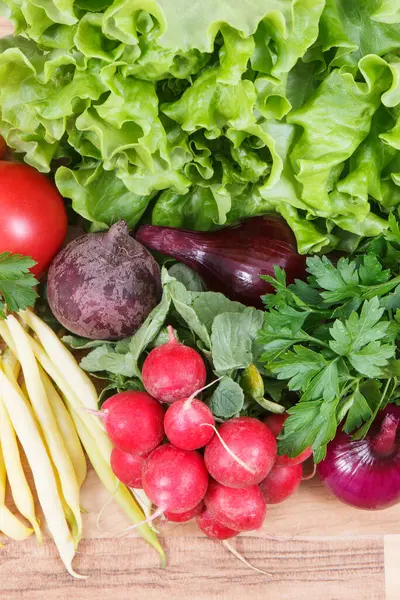 Verse Rijpe Groenten Met Natuurlijke Mineralen Vitaminen Beste Voeding Voor — Stockfoto