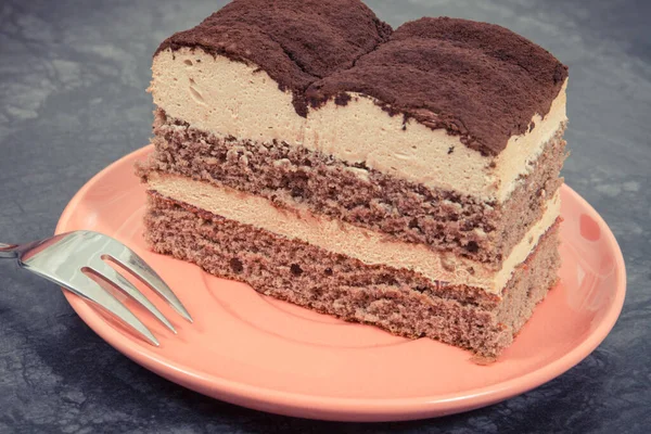 Leckere Tiramisu Kuchen Als Dessert Für Verschiedene Anlässe Leckeres Dessert — Stockfoto