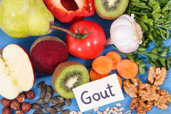 Böbrek Sağlığı Gut Iltihabı Için Doğal Besin Sağlıklı Beslenme Kavramı — Stok fotoğraf
