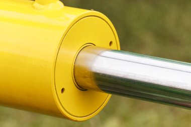 Endüstriyel hidrolik ve pnömatik makineler, mühendislik ve teknoloji konsepti