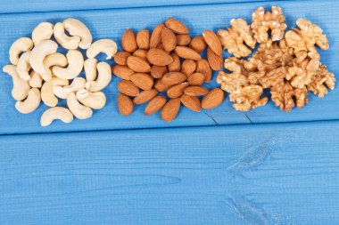 Vitamin ve beslenme lifleri içeren besleyici ürünler, doğal mineral kaynakları, sağlıklı beslenme kavramı, metin için kopyalama alanı