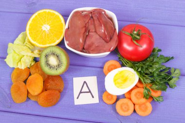 A vitamini ve lif içeren besleyici yiyecekler, kaynak olarak sağlıklı beslenme doğal mineraller.