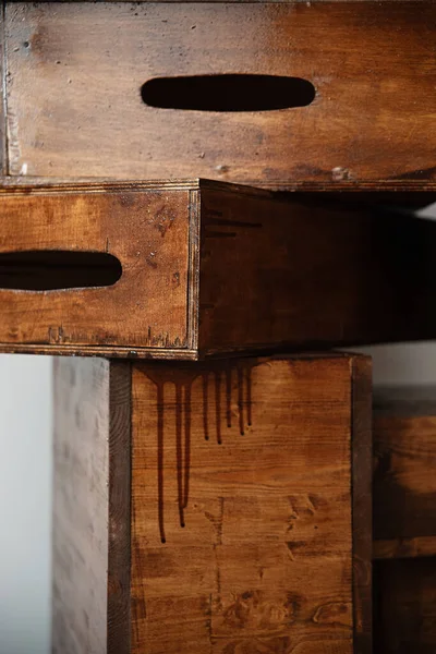 Decorative Boxes Stacked Stacked Top Each Other — Stock Photo, Image