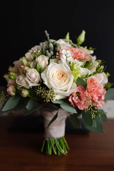 Svatební Kytice Kytice Pro Nevěstu Svatební Nálada Květinářství Svatbu — Stock fotografie