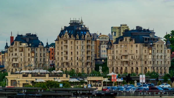 Prestigioso Distrito Terraplén Del Kremlin Del Río Kazanka Kazán Rusia — Foto de Stock