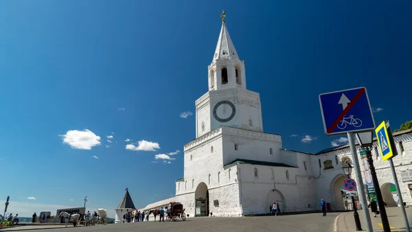Kazan Kremlin 'in Spasskaya Kulesi - Kazan, Rusya