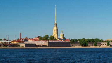 St. Petersburg, Rusya-Haziran 2020: Peter ve Paul kalesi.