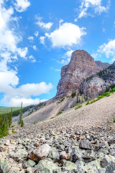 Stenblock Från Rock Bild Mount Babel Bakgrunden Omfattas Vandringsleden Nära — Stockfoto