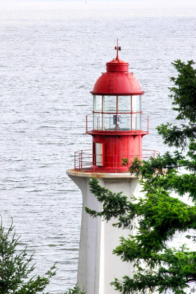 Der Historische Point Atkinson Leuchtturm Wurde 1914 Mit Blick Auf — Stockfoto