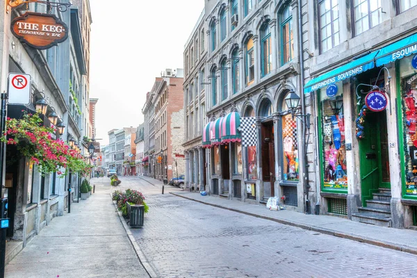 Montreal Canada Aug 2012 Geschäfte Entlang Der Rue Saint Paul — Stockfoto