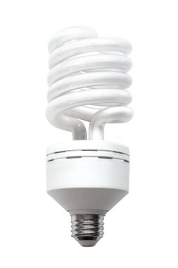 Kompakt floresan ışık, enerji tasarruflu ampul beyaz arka plan üzerinde izole olarak da adlandırılan bir kompakt floresan lamba (Cfl),.