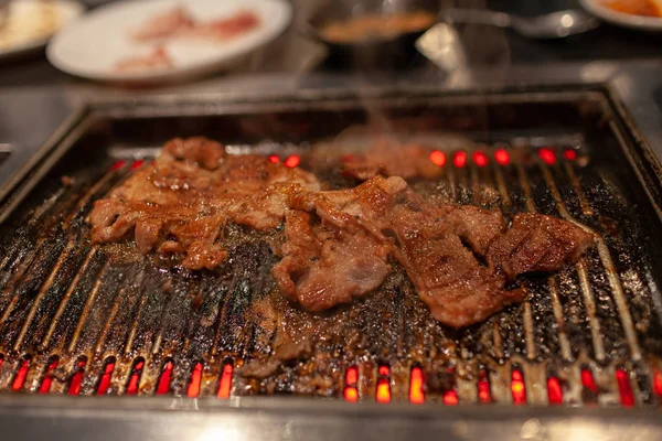 스타일에 뜨거운 쇠고기 스토브 요리에서 — 스톡 사진