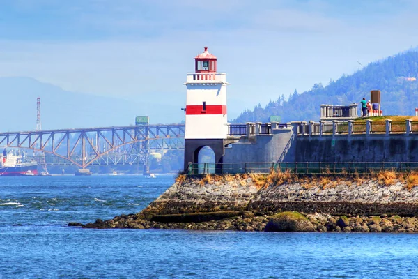 Brockton Point Lighthouse v Vancouver, Kanada — Stock fotografie