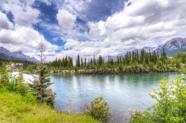 Alberta Kanada Rockies Canmore's Bow River Trail