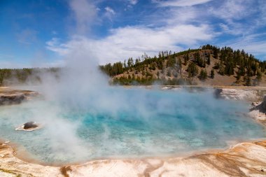 Yellowstone Ulusal Parkı Grand Prismatic Spring, Wyoming, Abd