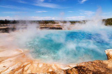 Yellowstone Ulusal Parkı Grand Prismatic Spring, Wyoming, Abd