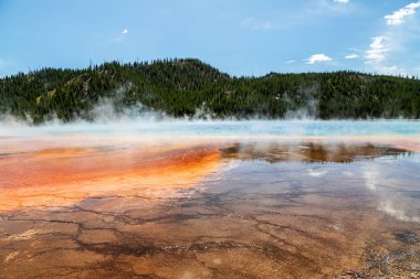 Yellowstone Ulusal Parkı Grand Prismatic Spring, Wyoming, Abd