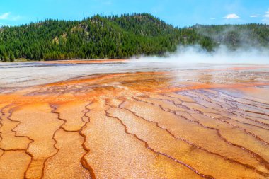 Yellowstone Ulusal Parkı Grand Prismatic Spring, Wyoming, Abd