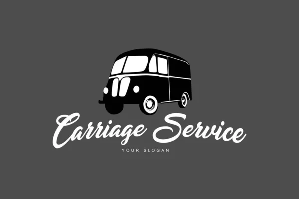 bus vector illustration, Carriage service logo