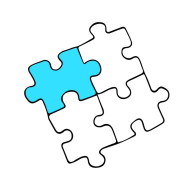 Otizmli çocukların davranışlarının vektör çizimi. Dünya otizm farkındalık günü. Beyaz arka planda izole edilmiş..