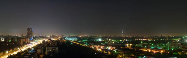 Panorama Horizontal Noite Golyanovo Distrito Moscou Vista Edifício Elevação Direção — Fotografia de Stock
