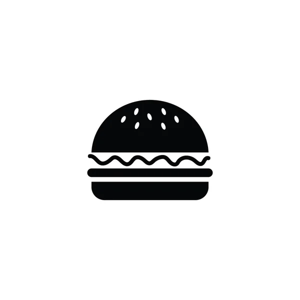 Burger Simge Vektörü Son Moda Logo Şablonu Pek Çok Amaca — Stok Vektör