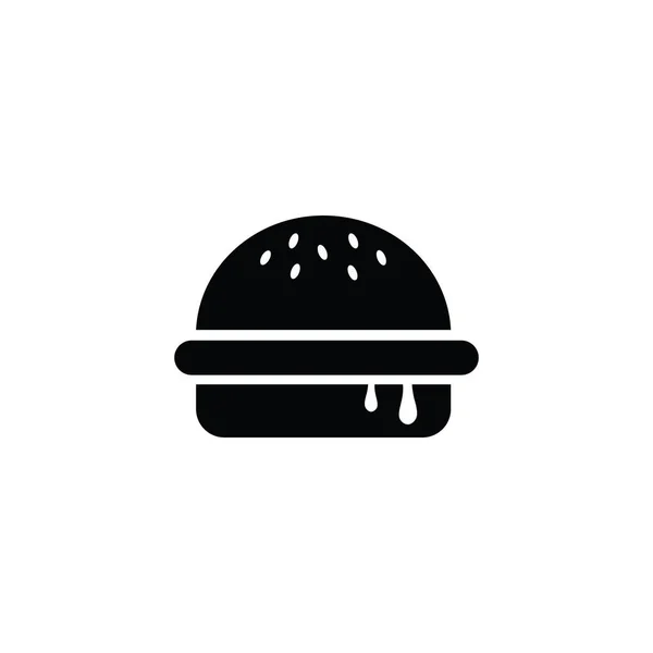 Burger Simge Vektörü Son Moda Logo Şablonu Pek Çok Amaca — Stok Vektör