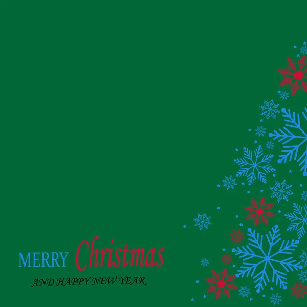 Абстрактний Різдвяний Фон Зеленому Тлі — стоковий вектор