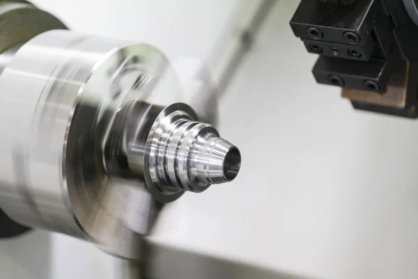 Operatör Maskinbearbetning Automotive Del Multi Axis Cnc Svarvning Cnc Svarv — Stockfoto