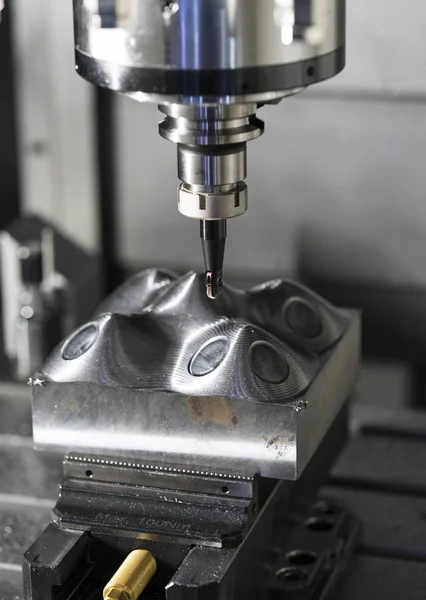 Machinale Bewerking Precisie Deel Door Cnc Verspanen Center — Stockfoto