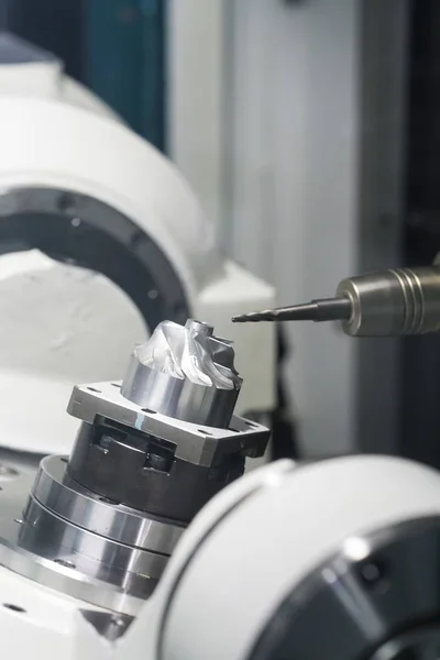 machining precision part by CNC machining center