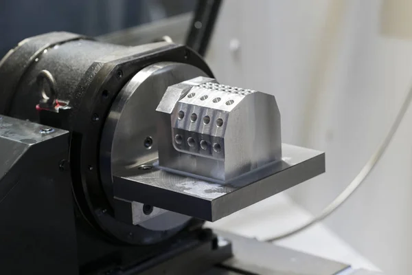 Bearbetning Precision Del Cnc Fleroperationsmaskin — Stockfoto